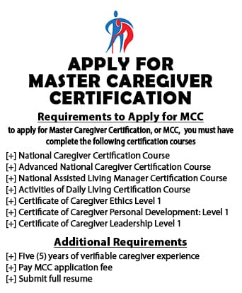 Apply for Master Caregiver Certification