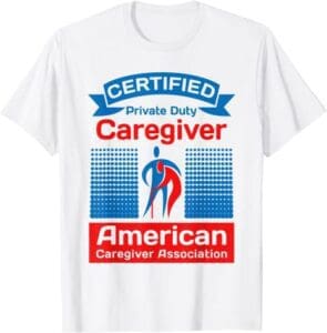cpd caregiver white tee