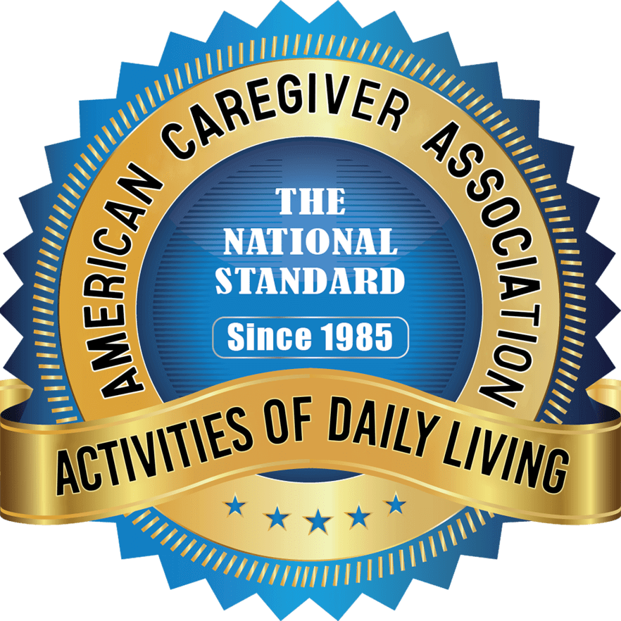A badge of American caregiver association